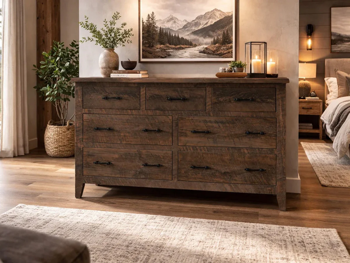 Live Edge 7 Drawer Dresser - Image 3
