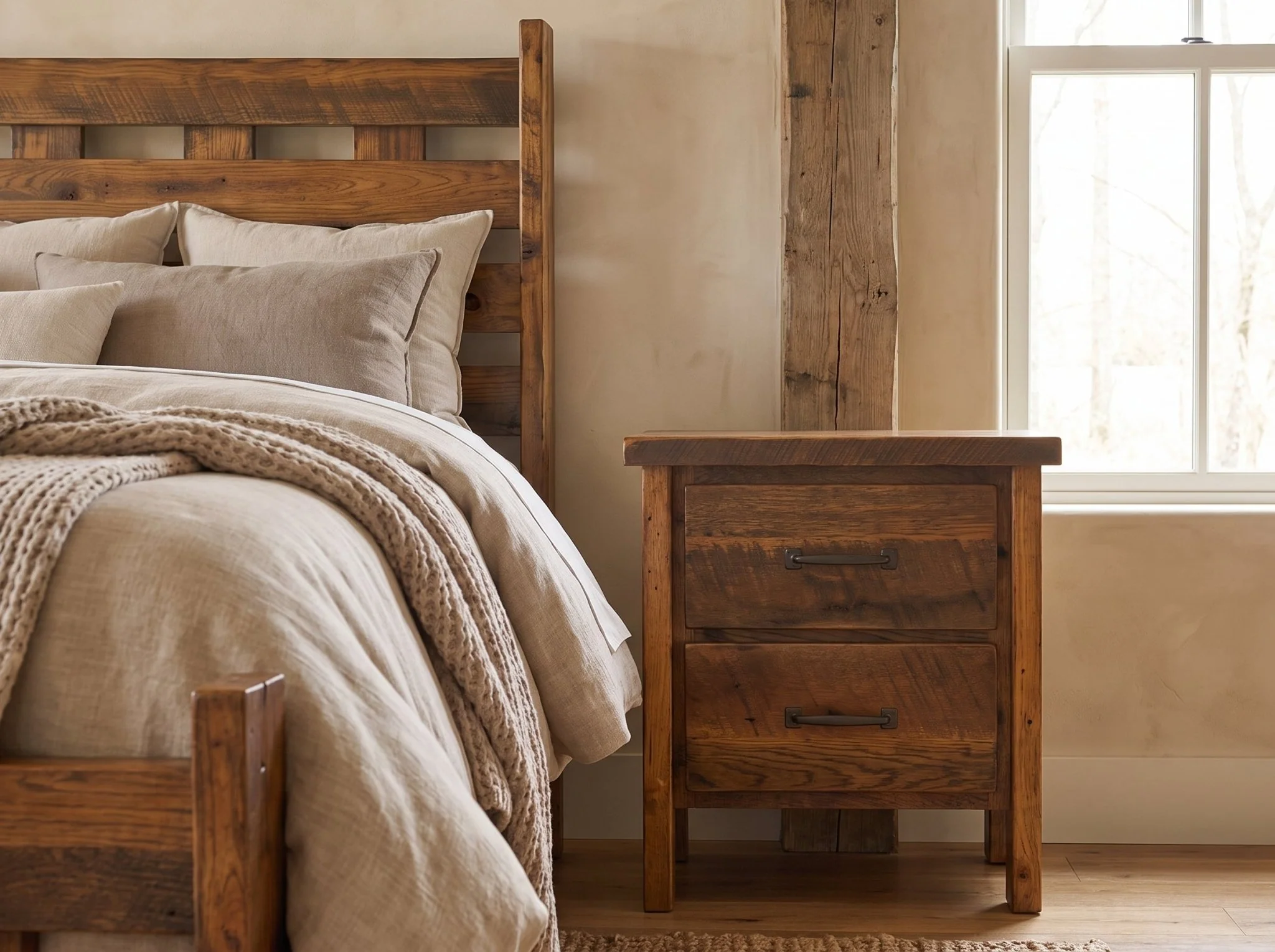 The 2 Drawer Reclaimed Nightstand - Image 3