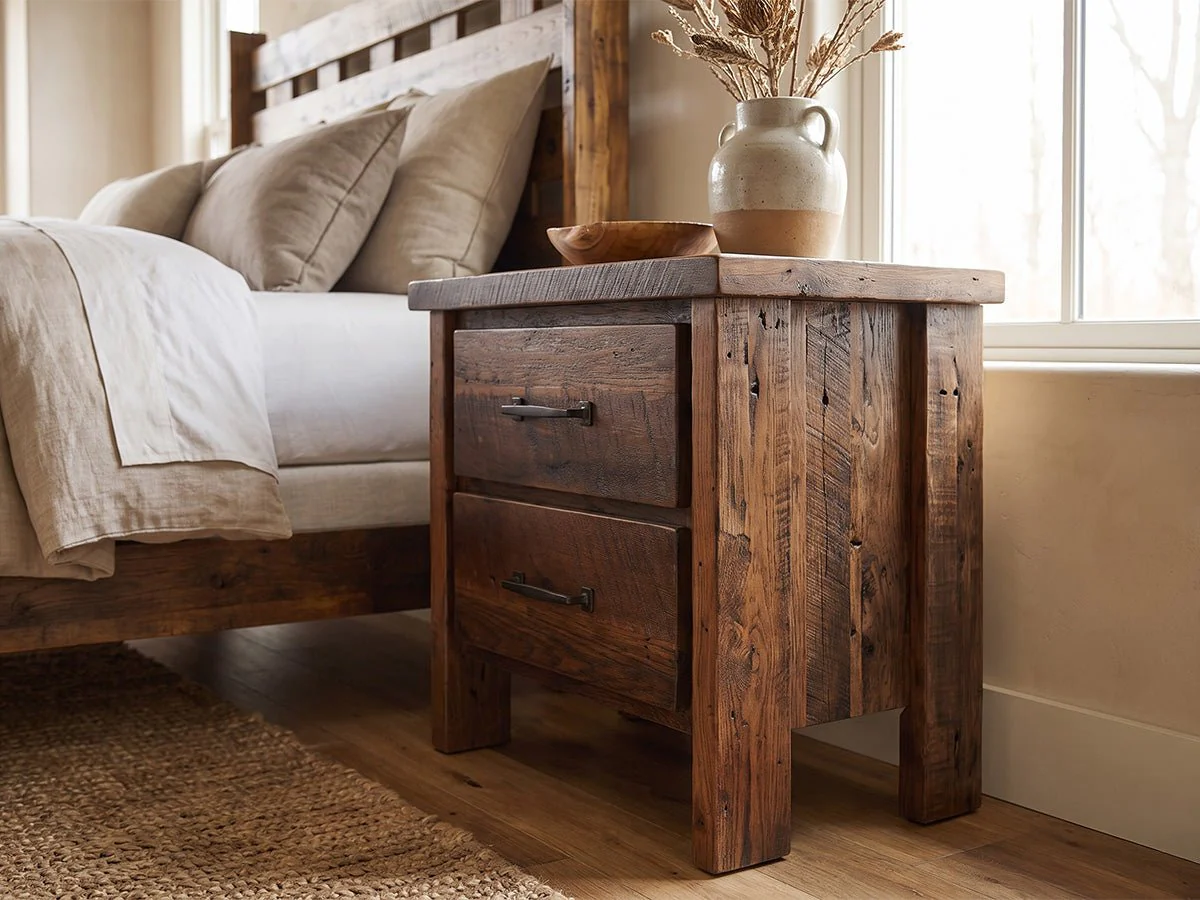 The 2 Drawer Reclaimed Nightstand - Image 4