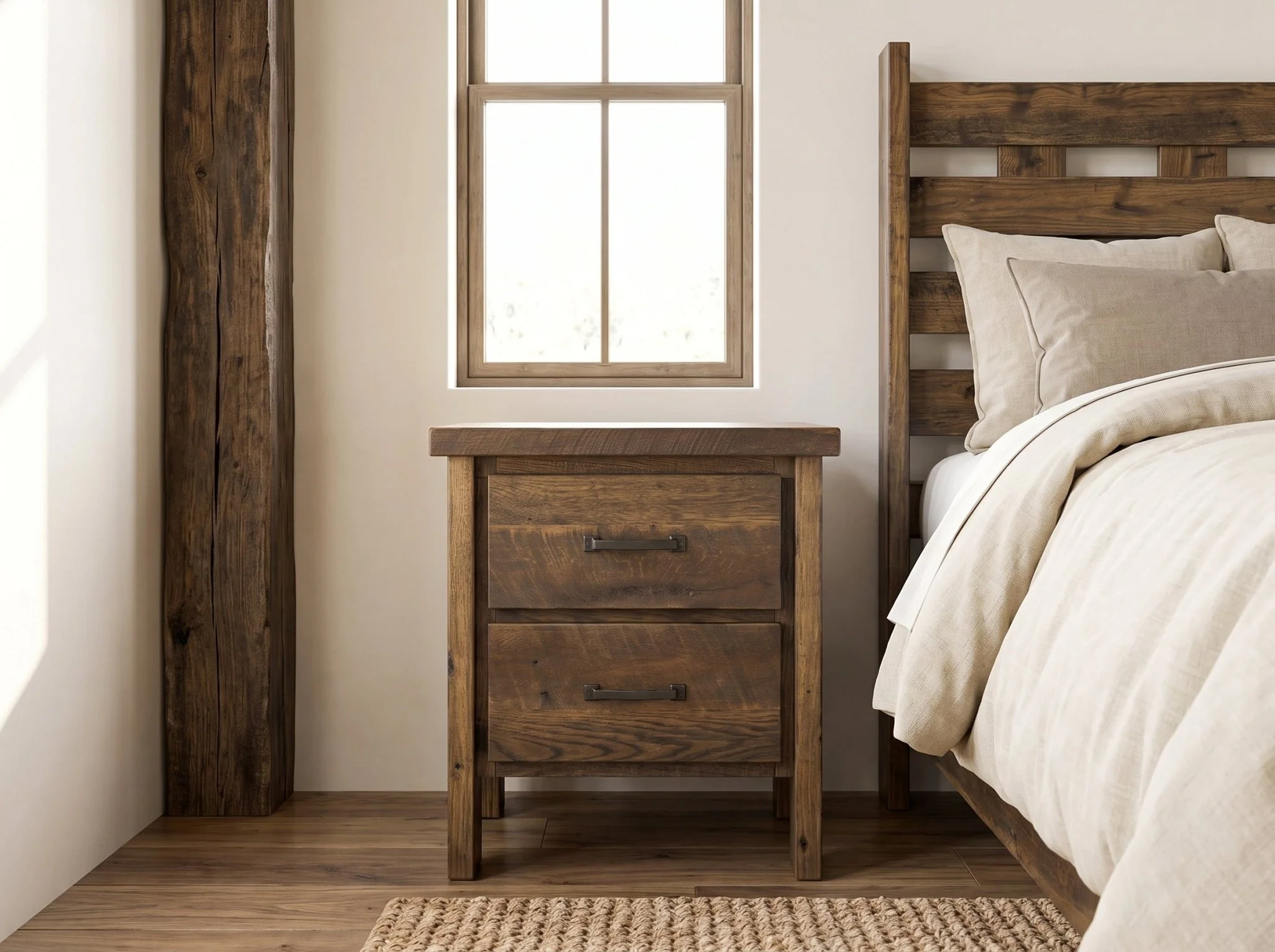 The 2 Drawer Reclaimed Nightstand - Image 5
