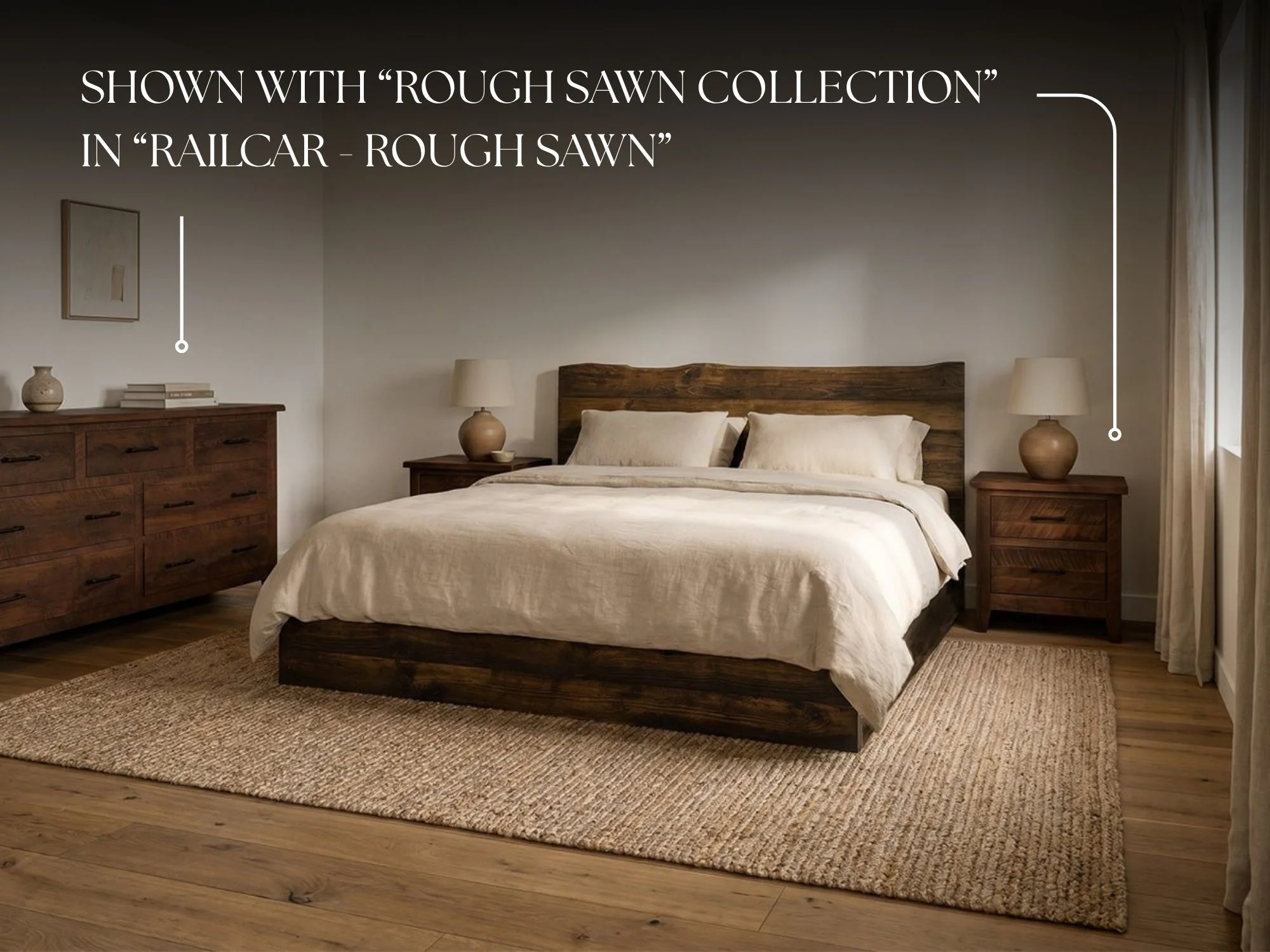 The River Live Edge Bed - Image 7