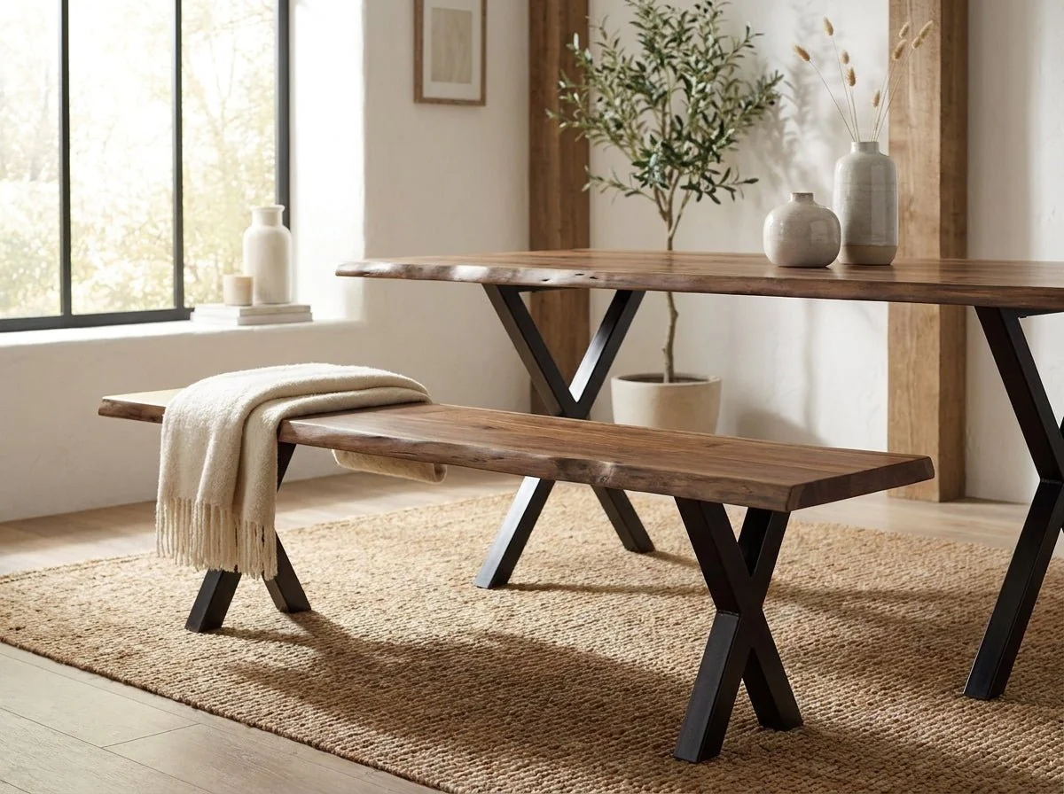 The X Live Edge Bench
