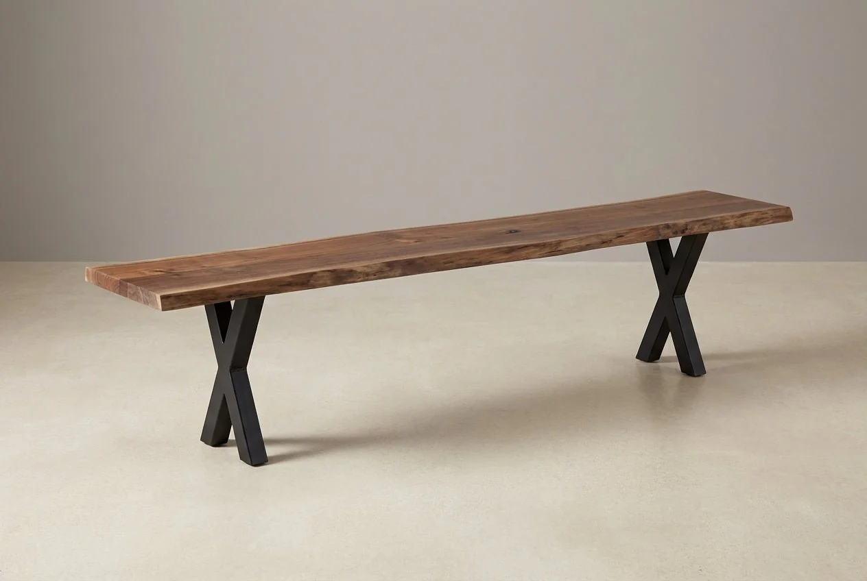 The X Live Edge Bench - Image 2